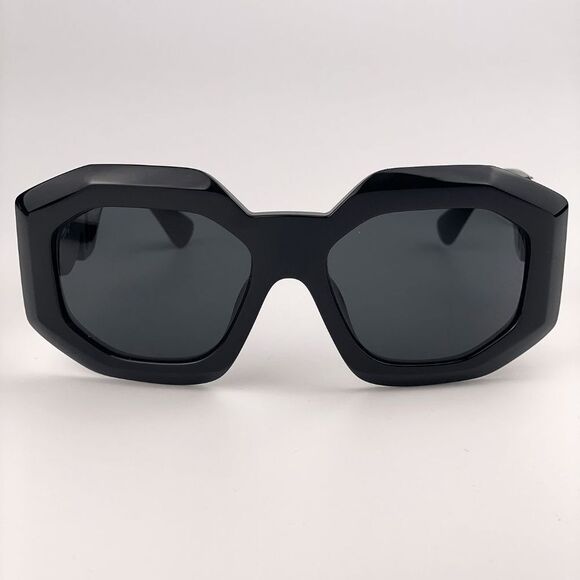 NEW Versace VE4424U GB1/87 MAXI MEDUSA BIGGIE Black Irregular Oversize Sunglasse - Picture 6 of 12